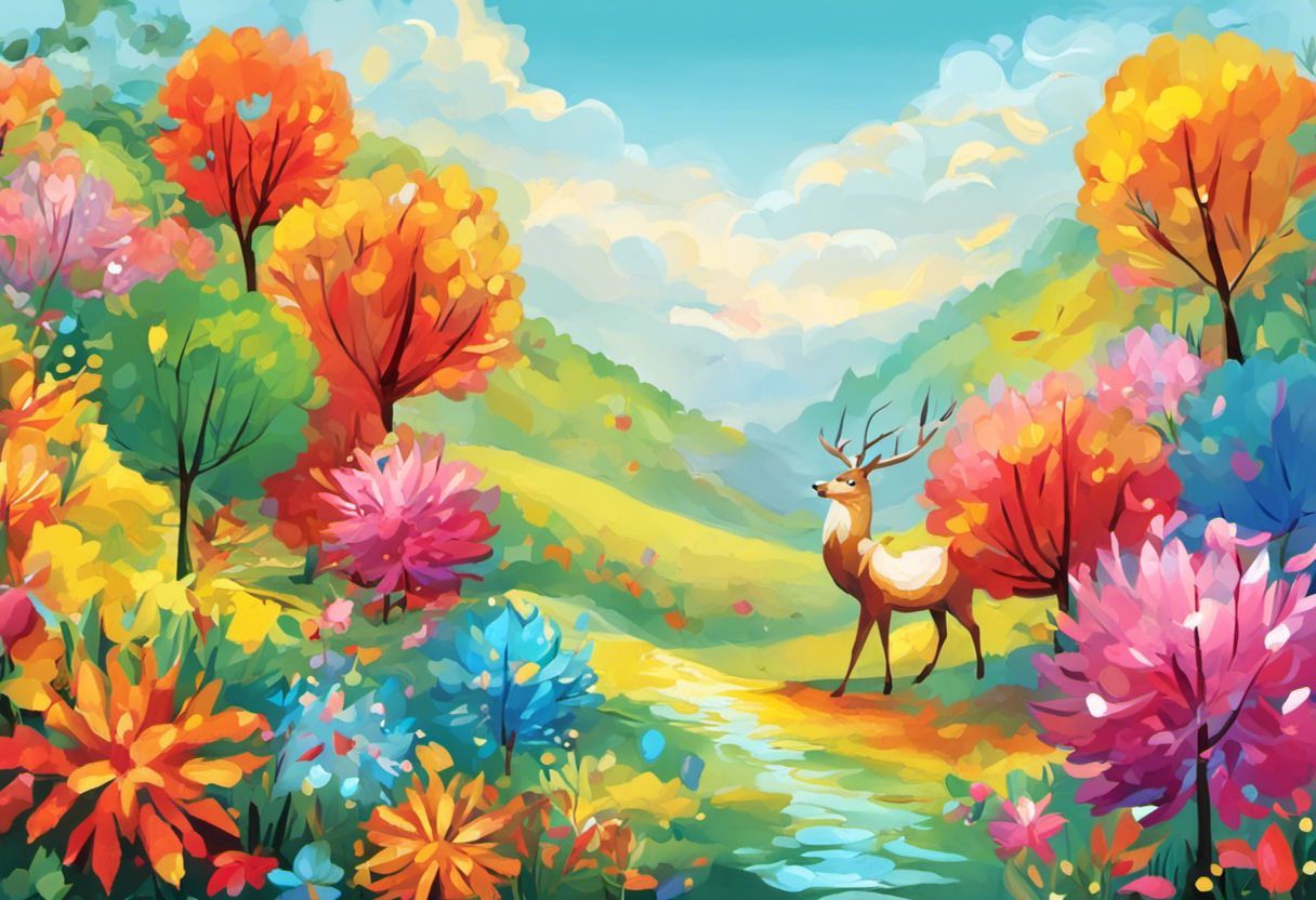 Peinture numérique colorée d'une invitation virtuelle festive